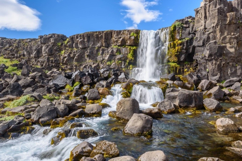 Vodopád řeky Öxará, Island