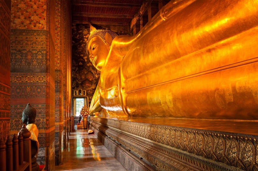 Ležící Buddha v chrámu Wat Pho