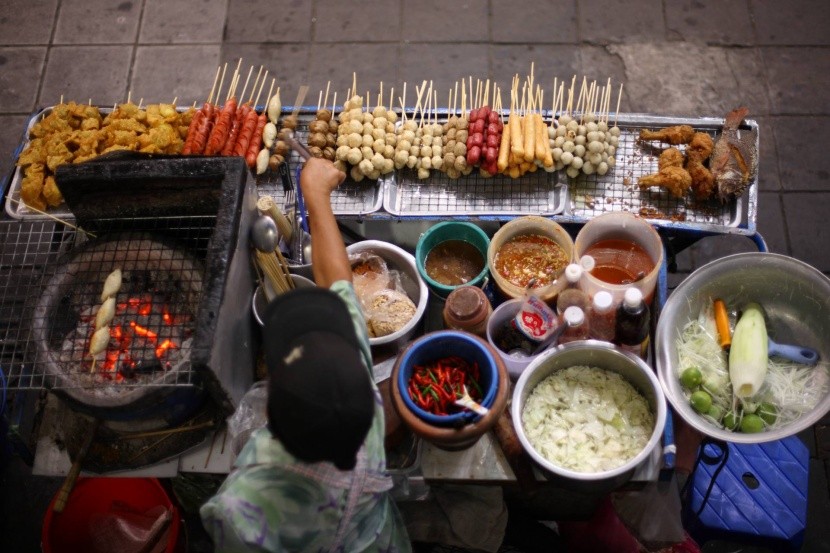 Thajská kuchyně na tržišti