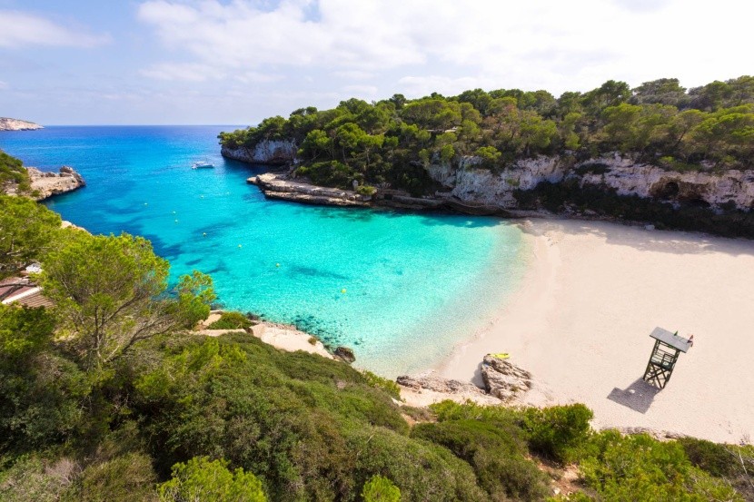 Mallorca Spanyolország homokos tengerpart 
