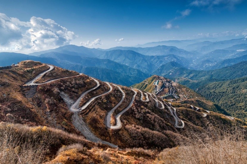 Horská silnice v Sikkimu