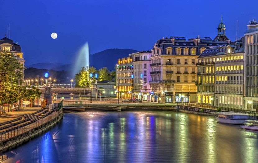 Az éjszakai Genf, Svájc