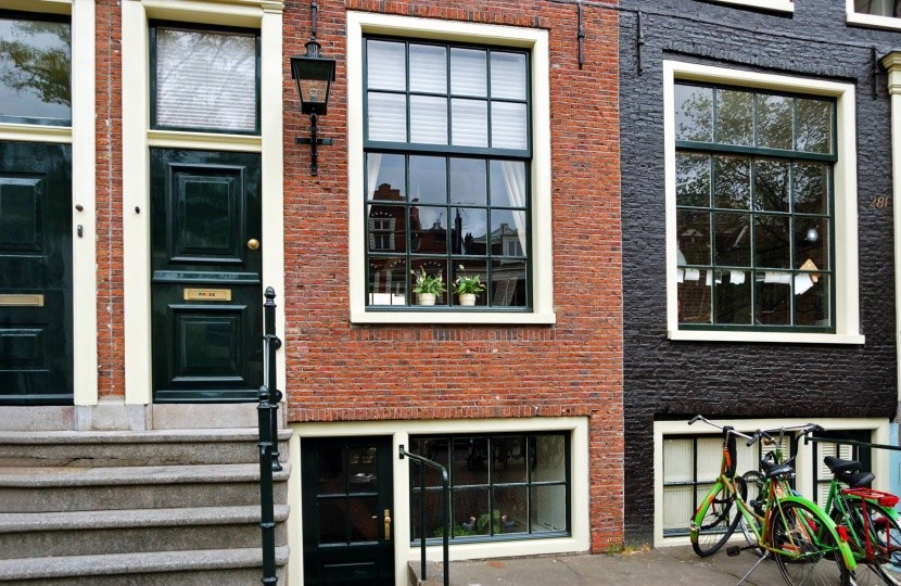 magánépület ház ablak kilátás Amszterdam