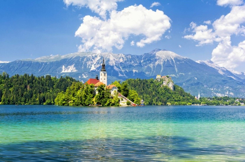 Jezero Bled s ostrůvkem