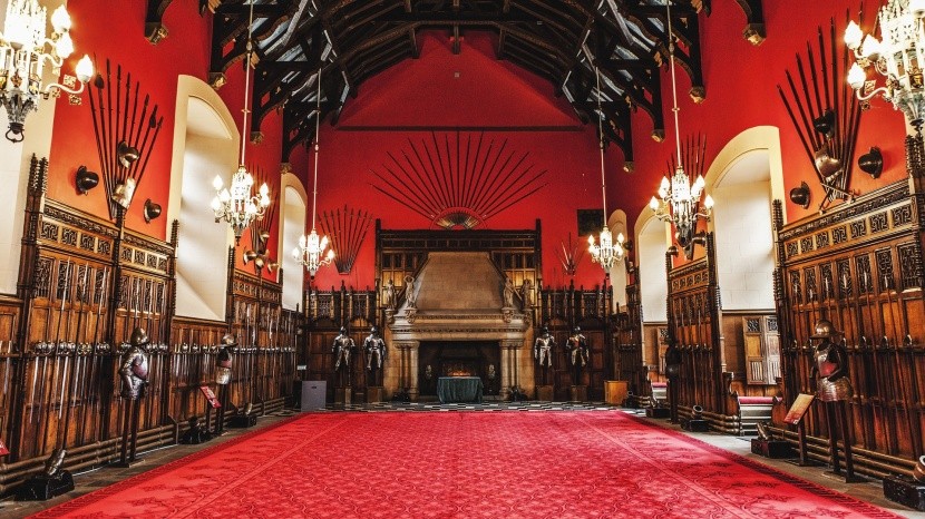 Velký sál na hradě Edinburgh