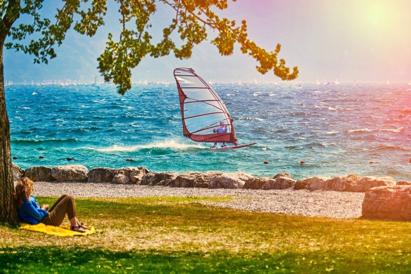 Windsurfing na jazere Garda