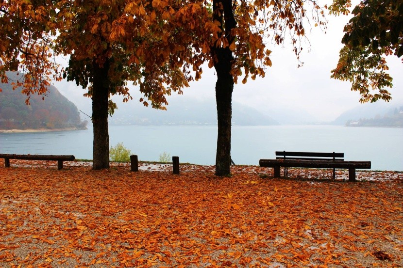 Podzim u jezera Ledro