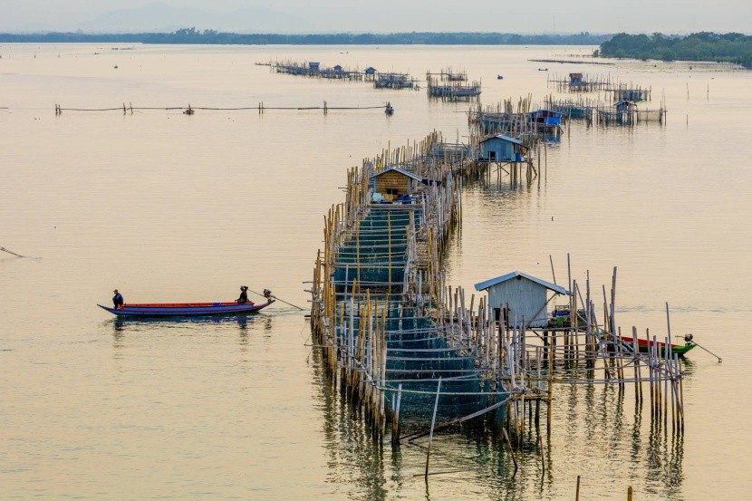 Rybárske domčeky v Chanthaburi