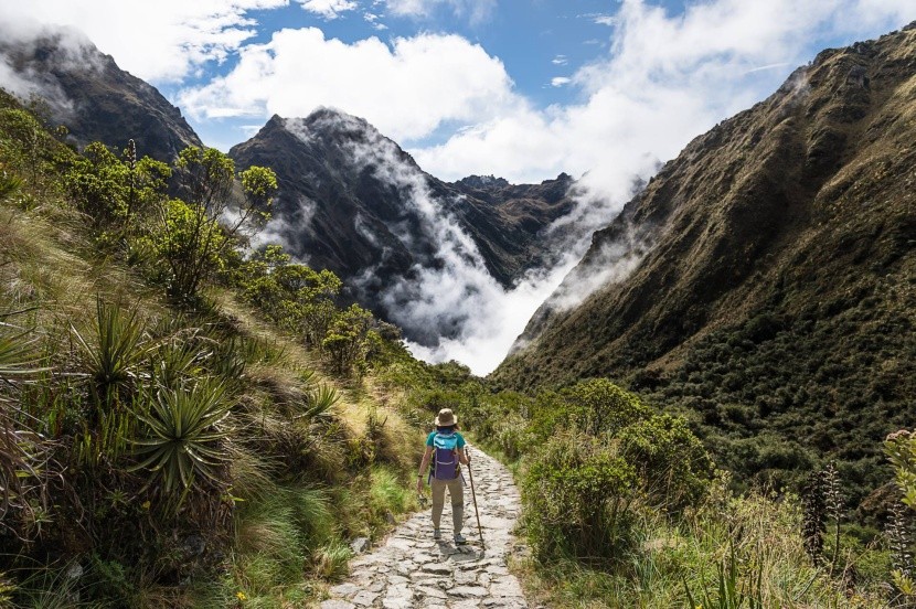 Ősi inka ösvény a Machu Picchuhoz