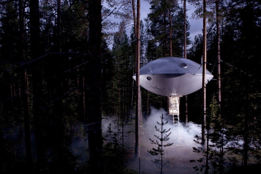 Ufo, Treehotel, Švédsko