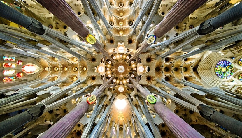 Detail stropu, Sagrada Familia