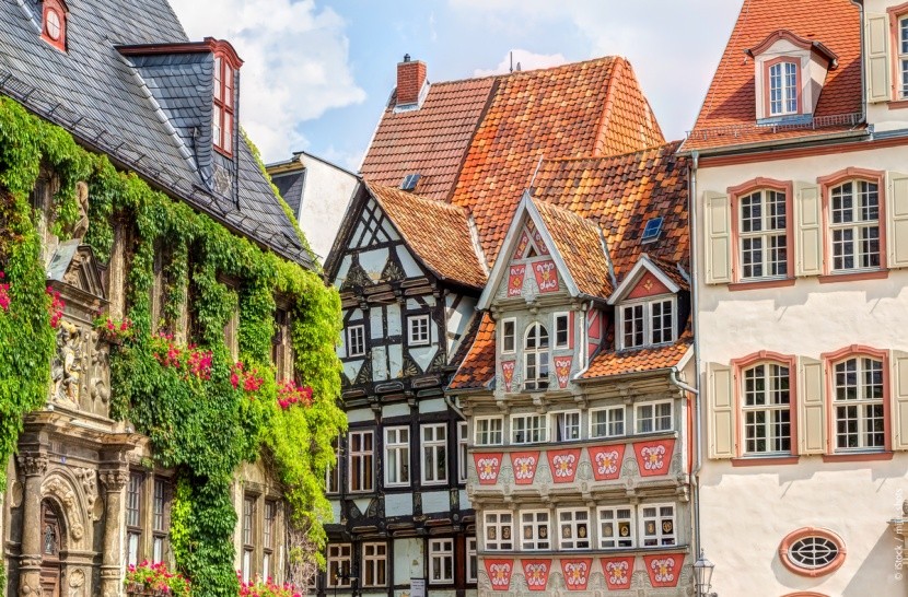 Hrázděná architektura v Quedlinburgu