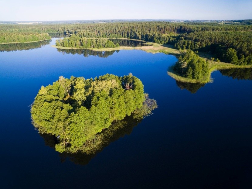 Ostrůvek v jezeře Krzywa Kuta