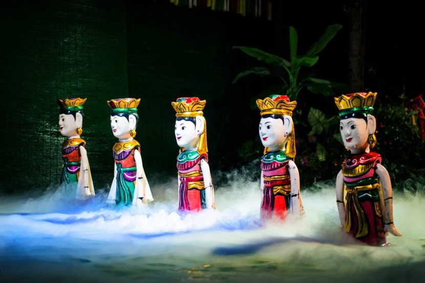 Vietnamskej vodné bábkové divadlo