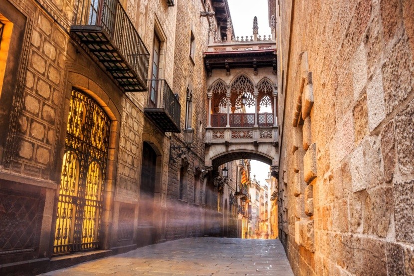 Gotická štvrť v Barcelone