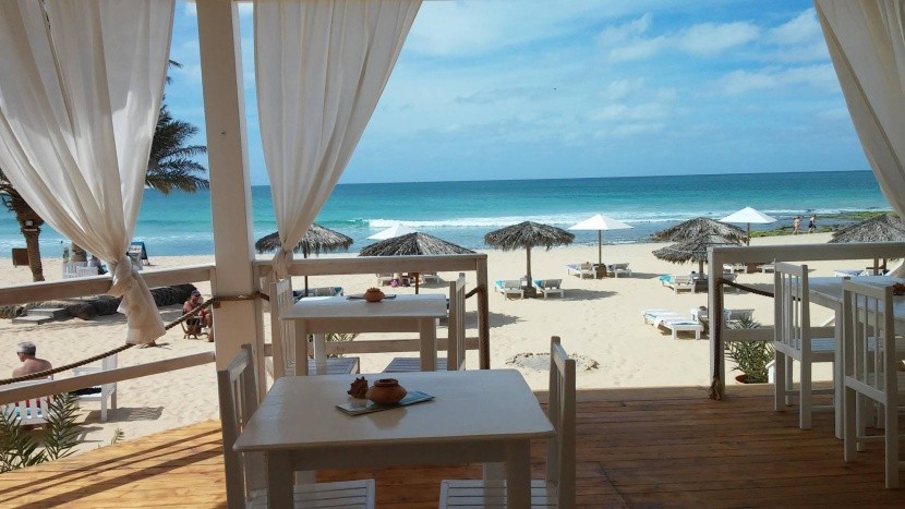 Reštaurácia na pláži, Boa Vista