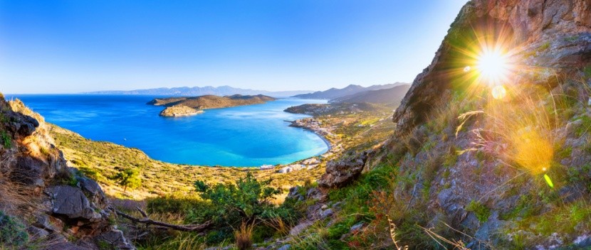 Záliv Elounda, řecký ostrov Kréta