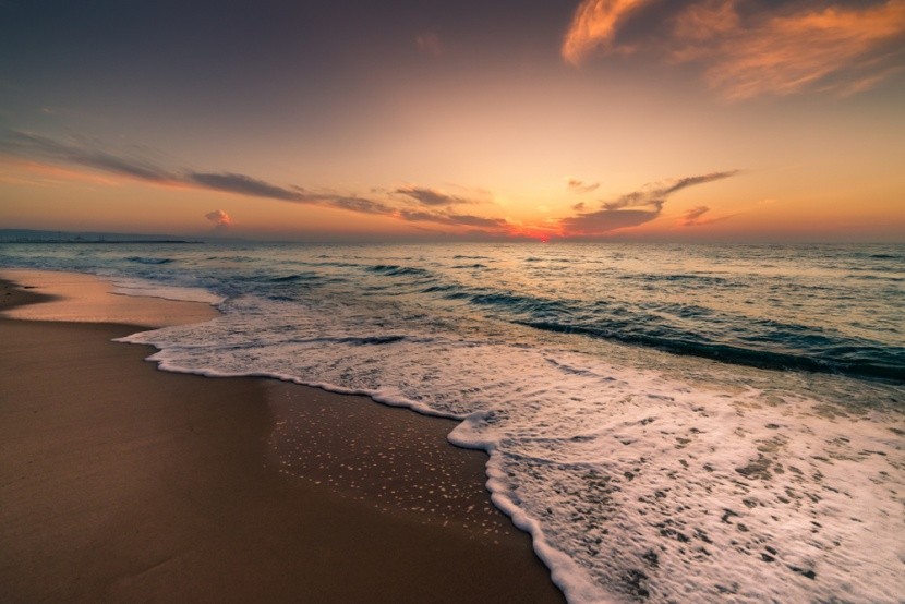 Napkelte Hammamet strandján