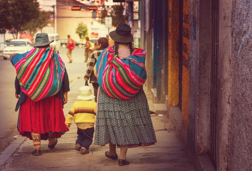 Bolívijské ženy v La Paz