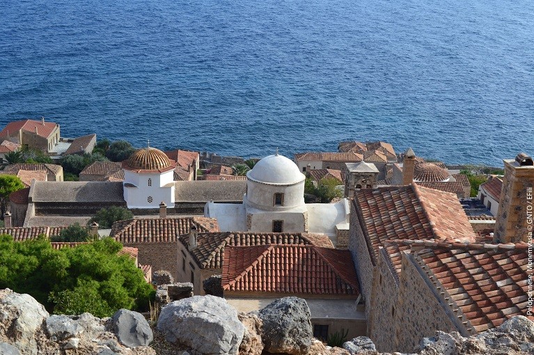 Miasteczko Monemvasia na Peloponezie