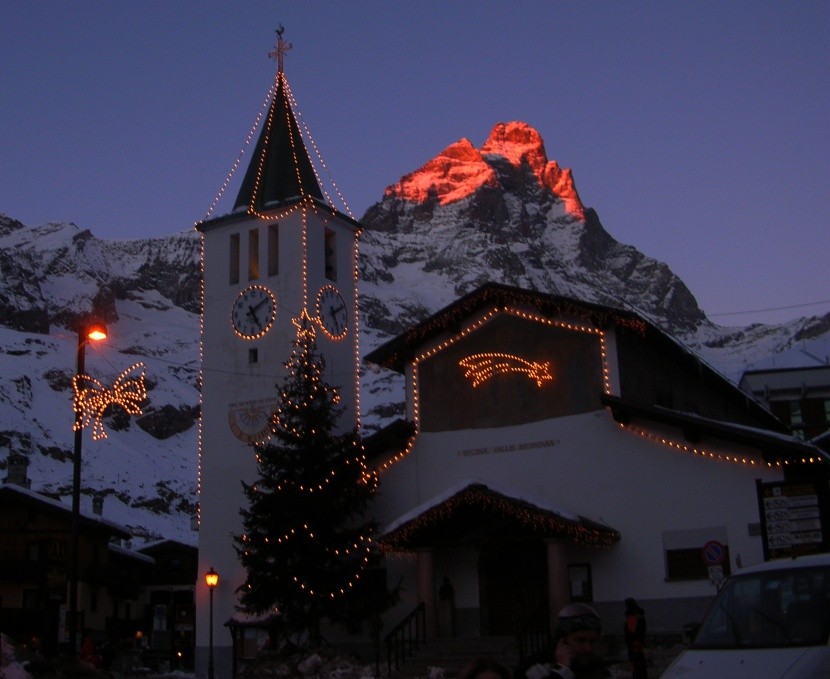 Breuil-Cervinia, widok na Matterhorn