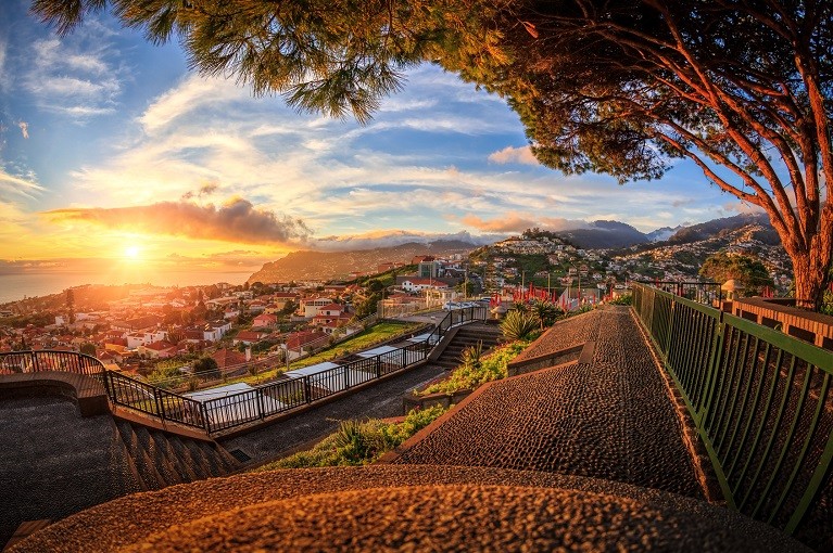 Panorama Funchal na Maderze, Portugalia