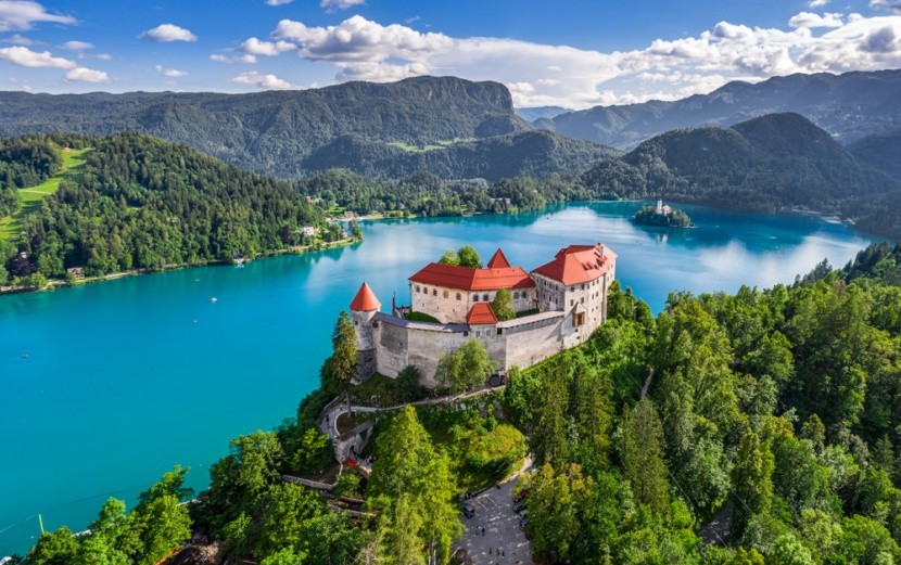 Hrad a jezero Bled, Slovinsko