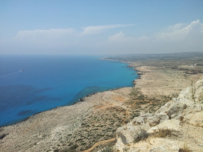 Panorama widoczna z Cape Greco