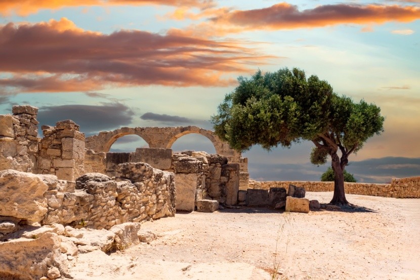 Ruiny antického města na Kypru