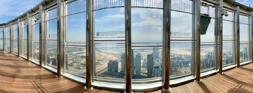 Výhled z prázdné Burj Khalify