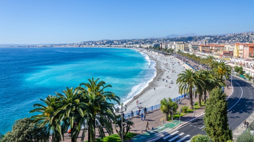 Záliv Andělů, Nice, Francie