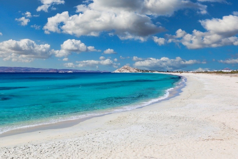 Pláž na ostrově Naxos, Řecko