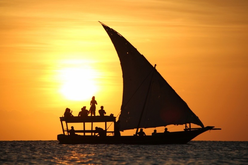 Západ slunce na Zanzibaru