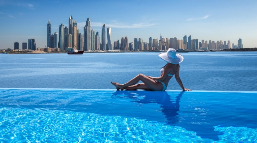 Infinity bazén, Dubaj