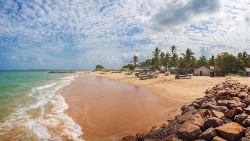 Pláž v Kalpitiya, Sri Lanka