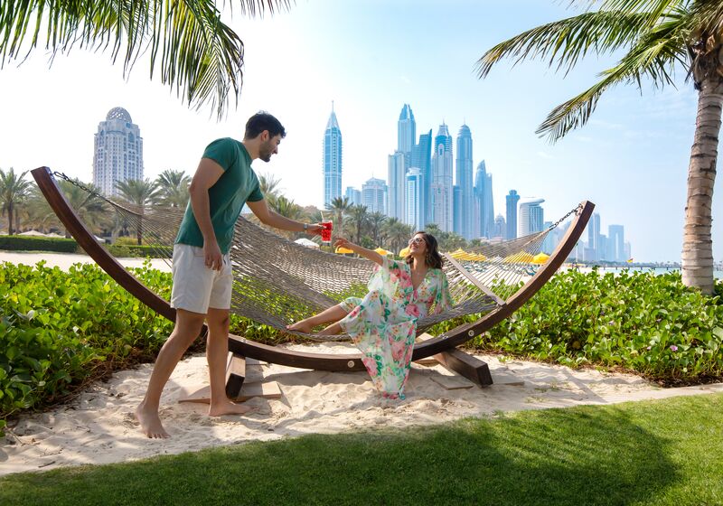 Luxusní život na pláži v Dubaji