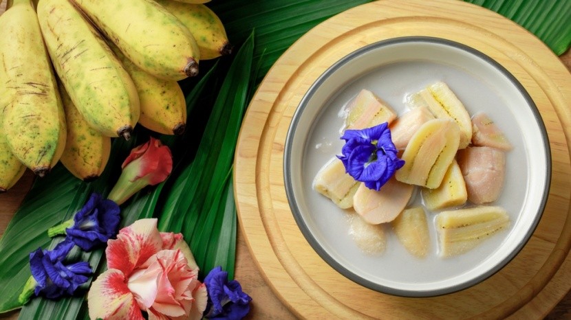 Thai banános-kókusztejes desszert