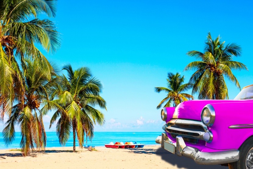 Pláž na Kubě