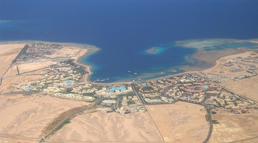 Hurghada z lotu ptaka
