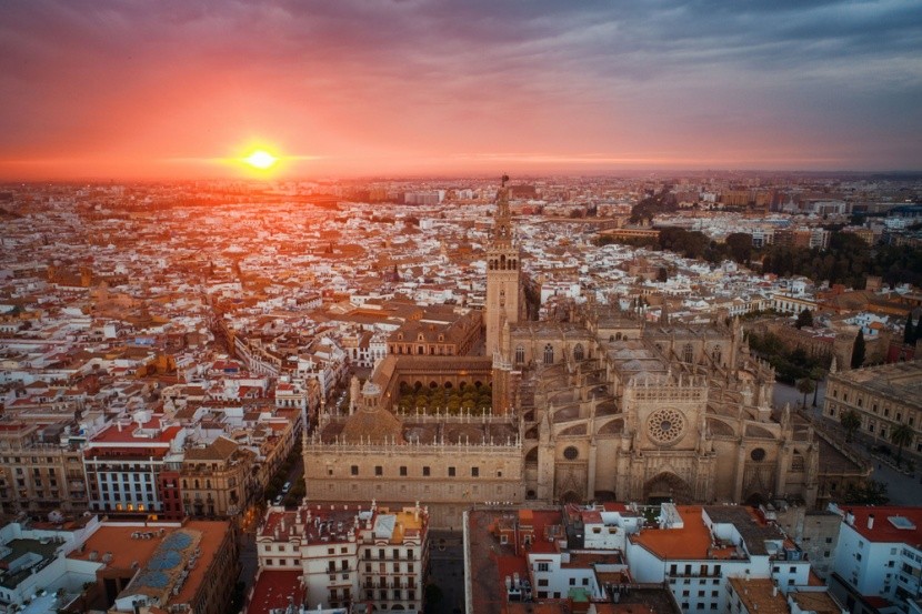 Sevilla z výšky, Španělsko