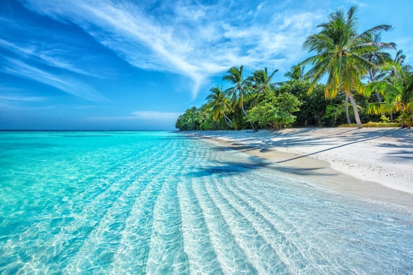 Pláž na Maledivách