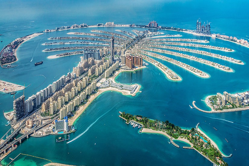 Palm Jumeirah, egy mesterséges sziget Dubaiba