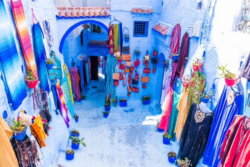 Ulice v Chefchaouen, Maroko