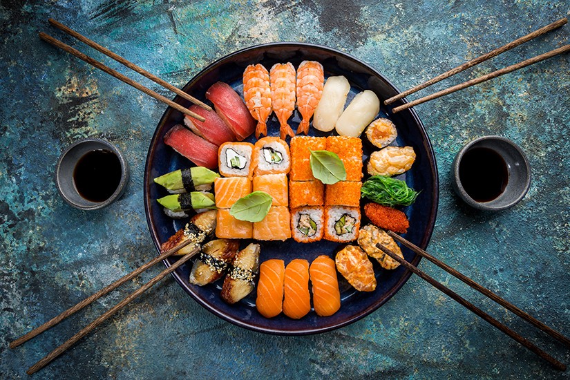 A sushi különböző változatai