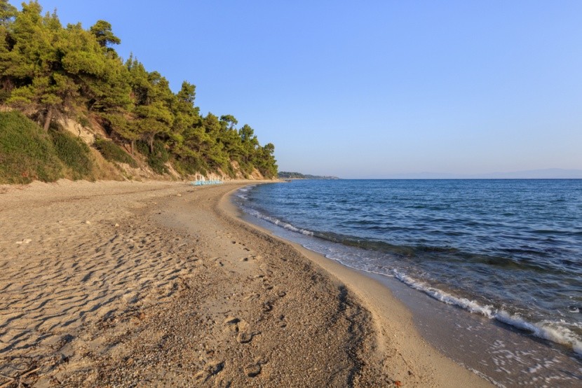 Pláž v Kriopigi, Chalkidiki