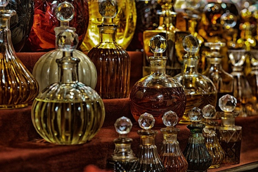 Szklane butelki ozdobne z Egiptu - pamiątki