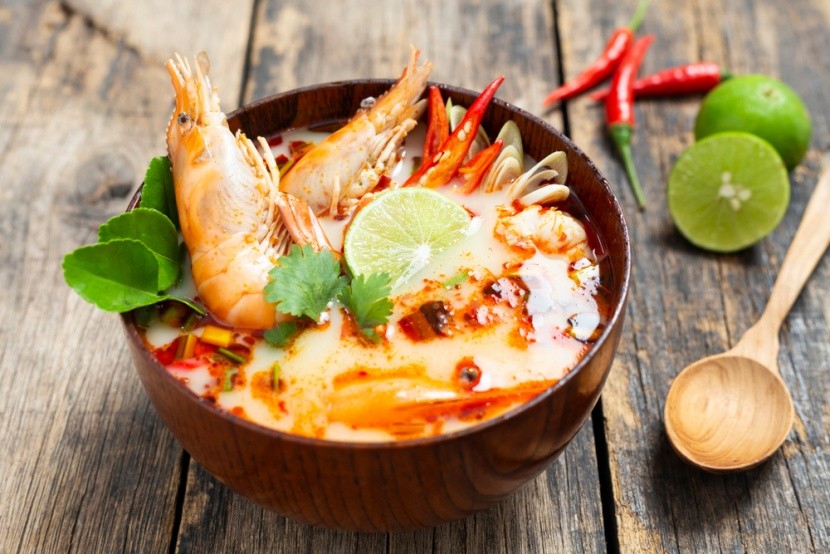 A Tom Yam Gung leves hagyományos thai különle