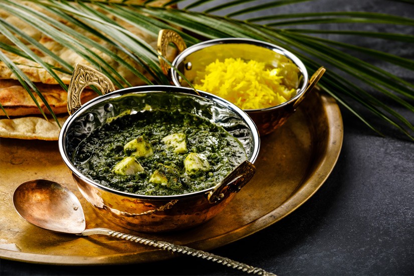 A palak paneer egy sajtos, spenótos finomság