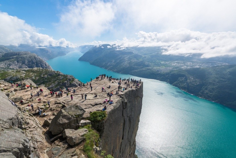 Výhled z Kazatelny na Lysefjord