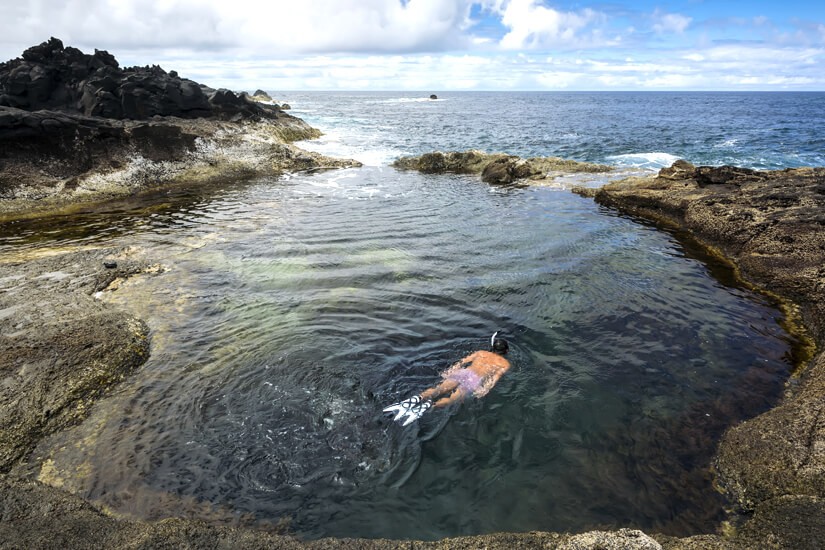 Természetes medence az Azori-szigeteken